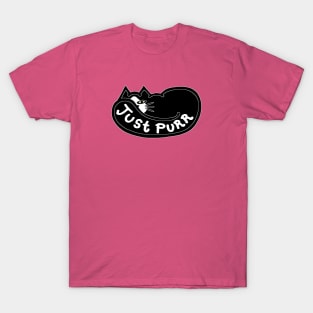 JUST PURR, Tuxedo Cat T-Shirt